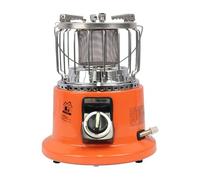 Chauffage de camping portable, réchaud de table en acier inoxydable avec tuyau de propane et fonctions de sécurité pour la cuisson et le chauffage