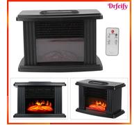 Chauffage de cheminée électrique - AKOZON - 1000W - Portable - Télécommande - Protection anti-basculement