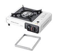 Chauffage de cuisson portable pour camping - Cassette pare-vent Chalel, brûleur pour pique-nique et voyage - Roulement de contrôle de la chaleur - Cuisinière pour cuisine extérieure et applications de