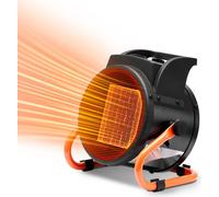 Chauffage de la serre 2000W PTC - Chauffage rapide avec protection contre la surchauffe - Réglage de la température à 3 vitesses - Contrôle efficace du climat de la serre