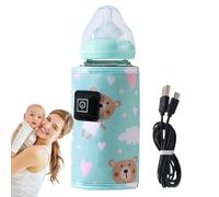 Chauffage de lait pour, manche de réchauffeur de bouteille, 3 TEMP réglable de bouteille de voiture réglable, Manche de protection légère, radiateur rechargeable du lait maternel pour garçons, filles