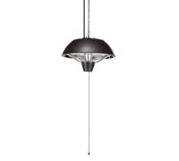 Tristar Chauffage de Patio Suspendu 1500 W Halogène Noir Infrarouge Terrasse Noir G