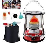 Chauffage de poêle à pétrole pour l'intérieur, 9000 BTU/h, chauffage mobile, puissance de feu réglable, 4,6 litres, protection contre les chutes, pas d'électricité nécessaire