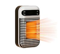 Chauffage De Salle De Bain Mural,500W Chauffage D'Appoint Portable, Radiateur De Douche Murale Circulation D'air Chaud Tridimensionnelle À 360°, Chauffages Suspendu Sûr Et Silencieux