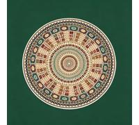 Chauffage de sol infrarouge radiant, tapis chauffant électrique rond | Grand tapis chauffant avec température et minuterie réglables, idéal pour la salle de jeux, la chambre(D,120x120cm)