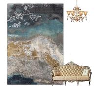 Chauffage de sol radiant infrarouge à température réglable | Tapis de sol chauffant doux et moelleux avec minuterie, chauffe uniforme et conception antidérapante(B,200*250CM)
