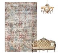 Chauffage de sol radiant infrarouge à température réglable | Tapis de sol chauffant doux et moelleux avec minuterie, chauffe uniforme et conception antidérapante(C,140*200CM)