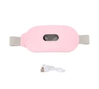 Chauffage de Taille sans Fil, Coussinet Période Parfaite 6 Modes de Vibration Arrêt Automatique Chargement USB Ceinture de Massage de l'utérus Ceinture pour Soulager la Douleur