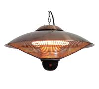 Chauffage de terrasse 2,1kW BRONZE avec lumière intégrée - VELTRON - UFO