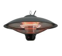 Chauffage de terrasse 2,1kW NOIR avec lumière intégrée - VELTRON - UFO