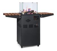 Chauffage de terrasse à gaz - Bumfeldt - Flagranti Plus - 8 kW - Tables d'appoint pliantes - Acier inoxydable