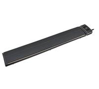 Chauffage de terrasse infrarouge - Noir - 1800-2400W, montage mural ou au plafond