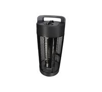 Perel Chauffage de terrasse mobile, 1200 W, carbone, avec protection anti-basculement, 2 niveaux de chauffe, oscillant, résistant aux projections d'eau, métal, noir