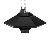 Chauffage De Terrasse Suspendu-Duoku-2000 W Infrarouge-Télécommandé-Protection Ip34 Pour Intérieur Et Extérieur Multicolore