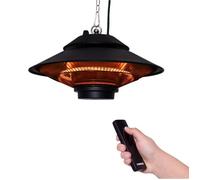 Chauffage de terrasse suspendu VONROC - 1500W - élément en carbone - télécommande incluse