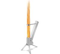 Chauffage de terrasse - Torche à granulés décorative pour ambiance de jardin, colonne de feu facile à assembler pour les réunions dans le jardin