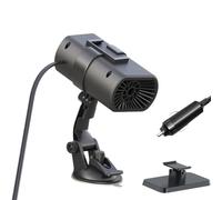 Chauffage de véhicule 12 V - Dégivreur et ventilateur de refroidissement 2 en 1 - Système de déshumidification des vitres de voiture réglable - Chauffage ABS portable - Circulation rapide de l'air