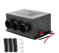 Chauffage de Voiture 12 V 400-600 W, Chauffage d'Hiver Portable à 3 Trous, Chauffage à Température Constante en Céramique PTC, Dégivreur de Pare Brise 15~20 a pour Camions, Camping Cars, Caravanes