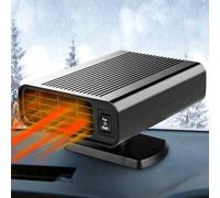Chauffage de voiture 12 V pour véhicule, 150 W 2 en 1, chauffage rapide, dégivrage, désembuage, chauffage de voiture à brancher sur l'allume-cigare
