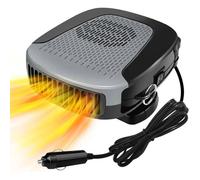 Chauffage de Voiture 12V 150W Rchauffeur Portable avec Ventilateur Dgivrage Pivotant 360 Cble Allume-Cigare 15 m PZCC