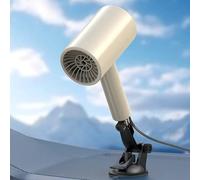 Chauffage de voiture 150 W 12 V 2 en 1 pour chauffage et refroidissement rapide - Dégivrage de pare-brise de voiture - Désembuage pour voitures SUV (blanc)