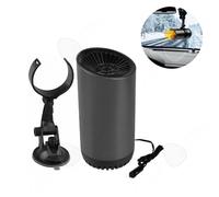 Chauffage de voiture 150w 2 niveaux de température chauffage soufflant avec support rotatif 180 degrés chaufferette electrique