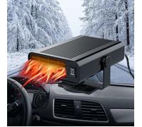 Chauffage de voiture 2 en 1 12V 150W Dégivreur rapide de voiture portable Dégivreur de pare-brise de voiture rotatif à 360 degrés