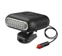 Chauffage de voiture compact 12 V 150 W pour dégivrage de pare-brise et chauffage intérieur avec boîtier ABS et protection contre la surchauffe pour tous les véhicules