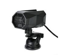 Chauffage de voiture portable 12 V 150 W avec ventouse, désembueur de pare-brise et double système de chauffage et de refroidissement avec rotation à 360 degrés