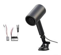 Chauffage de voiture portable 12 V avec fonction de chauffage rapide, double niveaux de chaleur, purificateur d'air intégré, pour dégivrer et désembuer les vitres du véhicule (purification d'air B)