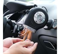 Chauffage de voiture portable 12 V - Désembueur de voiture avec chauffage rapide - Chauffage automobile - Désembuage - Ventilateur pour toutes les voitures (noir, 12 V)