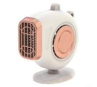 Chauffage de voiture portable 12 V - Ventilateur de chauffage et de refroidissement rapide pour désembuage du pare-brise - Pratique pour les voyages (12 V blanc)