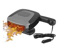 Chauffage de Voiture Portable 12V 150W, Ventilateur de Chauffage et de Refroidissement 2 en 1, Désembueur de Dégivreur de Voiture avec Prise Allume-Cigare, Rotatif à 360°