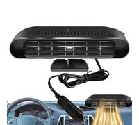 Chauffage De Voiture Portable 12V - Système De Chauffage Pour Véhicules, Ventilateur Base Rotative À 360 Degrés, ChauffageRapide, Désembuage Et Dégivrage Rapides Du Pare-brise, Pour Berlines, SUV