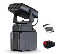 Chauffage de Voiture Portable et réglable, Chauffage d'appoint Portable à Batterie, dégivrage à 90 degrés, Ventilateur de dégivrage Rapide pour Pare-Brise | pour véhi 15 Cells, 2 Batteries, 1 Charger