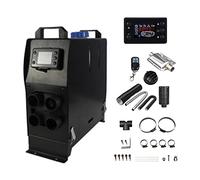 Chauffage diesel 5 kW 24 V, kit de chauffage de stationnement portable tout-en-un avec silencieux, écran LCD et télécommande pour camping-cars, magasins, maisons, camping-cars, bateaux, SUV, garages