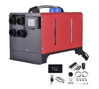 Chauffage diesel 5 kW, kit de chauffage de stationnement portable avec télécommande et écran LCD, tout-en-un, 4 sorties d'air, pour tente, voiture, camping-car, camion, caravane, remorque, camping-c