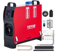 Chauffage Diesel 5KW 12V - VEVOR - Réchauffeur d'Air avec LCD Monitor et 1 Sortie d'Air pour Voiture Bateau