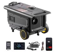 VEVOR Chauffage Diesel 5-8KW DC 12 V/24 V, Réchauffeur de Stationnement Portable, avec Contrôle par Application Bluetooth, Télécommande et Écran LCD, Réservoir 5 L, Design Chariot, pour Camion
