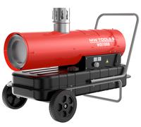 Chauffage diesel indirect 30 kW - Air chaud propre avec évacuation des fumées - Jusqu'à 1740 m³ MW Tools WDI100B