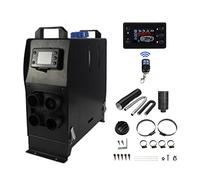 Chauffage diesel portable 5 kW 12 V, kit de chauffage de stationnement avec écran LCD et télécommande, tout-en-un, chauffage rapide pour camping-car, camion, bateau, bus, remorque, camping-car, noir