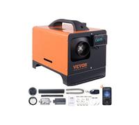 VEVOR Chauffage Diesel Tout-en-Un Portable 12 V 5 kW Réchauffeur d'Air Diesel 0,16-0,52 L/h 8-36 ℃ Réglable 15-20 m² Contrôle LCD Bluetooth Télécommande Réservoir 5 L pour RV Auto Sans Installation