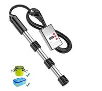 Chauffage D'immersion électrique 2500w, Chauffe-Eau Submersible avec Affichage De Température Numérique, Puissance Automatique, Garde De Sécurité en Acier Inoxydable