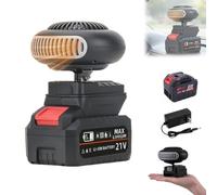 Chauffage D'intérieur À Piles, 6 000 MAh, Désembueur De Vitres De Voiture Portable Et Rechargeable, Pour Voiture, Camion, Voiturette De Golf, Tricycle, Bureau, Tente De Camping