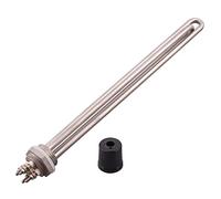 Chauffage DN25 Chauffage avec protection Cap 220V 2.5KW 3.5KW 4.5KW 5.5KW Élément chauffant en acier inoxydable avec 1 "BSP Fil 32mm(Gold,2.5kw)