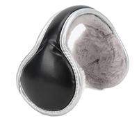 Chauffage D'Oreilles Pliables, Oreilles Réglables avec Doublure Polaire Diffuse, Souhaits Poilues Unisexes, #312, Cuir PU + longue pile, Pas de gemme