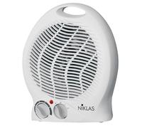 Kekai Chauffage électrique Radiateur soufflant NIKLAS 2000W Thermostat 5 à 35°C Blanc Portable