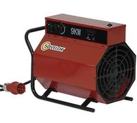Chauffage électrique 9kW triphasé air pulsé SOVELOR mobile C9