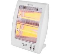 Adler Europe Chauffage halogène quartz AD7709 – 2 lampes puissantes 800 W Blanc