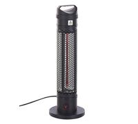 Chauffage Électrique Autoportant Pour Extérieur 1000 W en Aluminium et Synthétiq